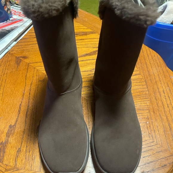 Skechers Womens 8 On-The-Go Joy Air Cooled Goga Mat 5 Gen Cushioned Choc Brown - Picture 4 of 6